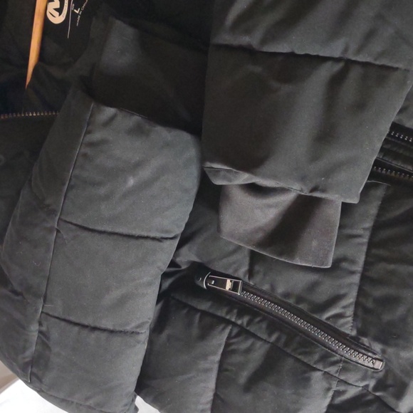 Michael Kors Lady's  Black Puffer Coat w/Quilted Collar - Size Large - Picture 11 of 16